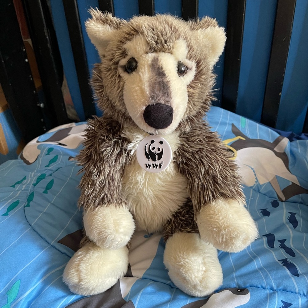 Stuffed Animal Dog Doll Toy Build-A-Bear Work Shop COLLECTiBEAR WWF EUC - Picture 1 of 10